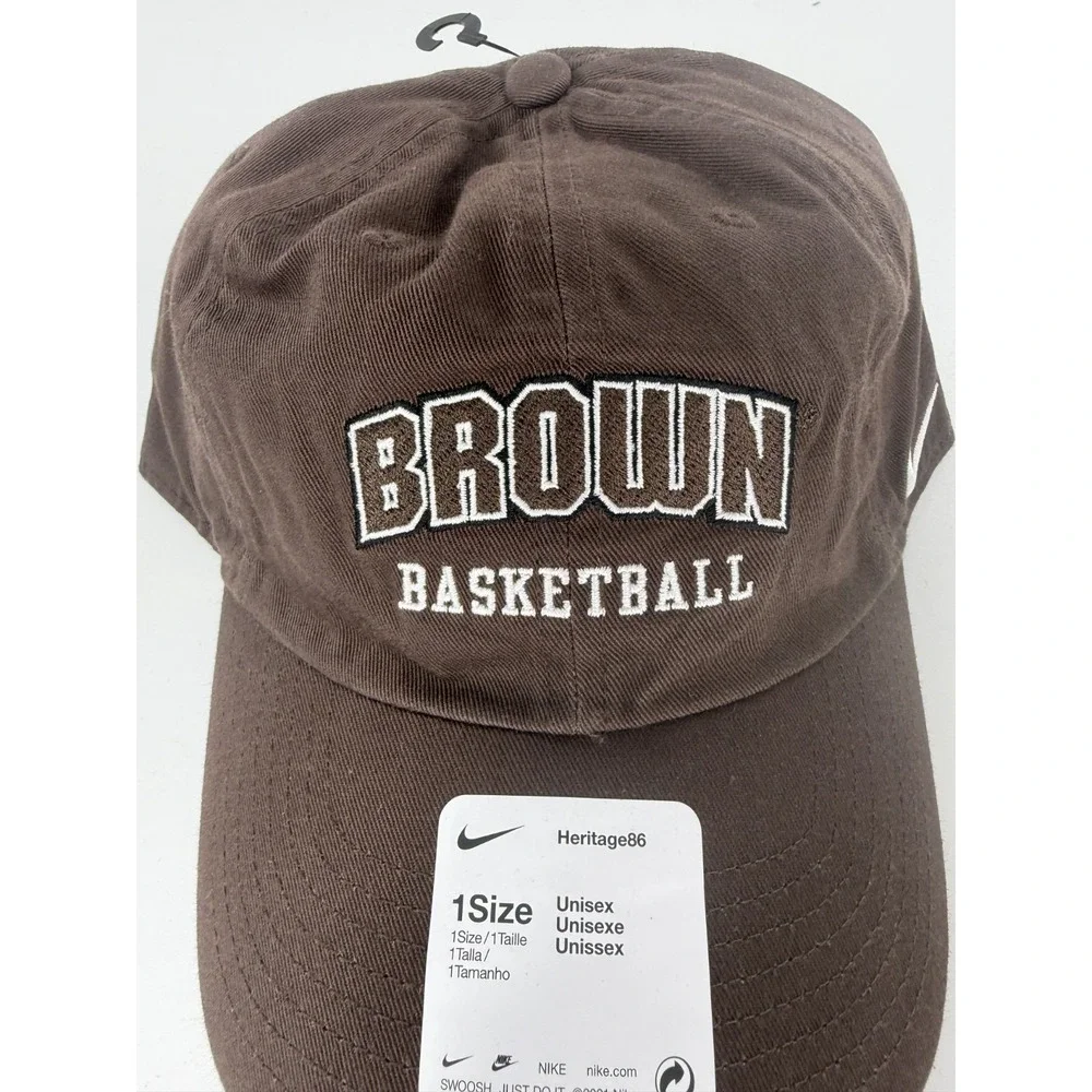 Nike Brown University‎ Bears Basketball Mens Heritage86 Campus Cap Hat New OSFM